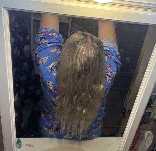 Customer photo review of [Buy 1 Get 1 Free] I Tip Hair Extensions Remy Hair Highlight Blonde #P18/613 |Youngsee