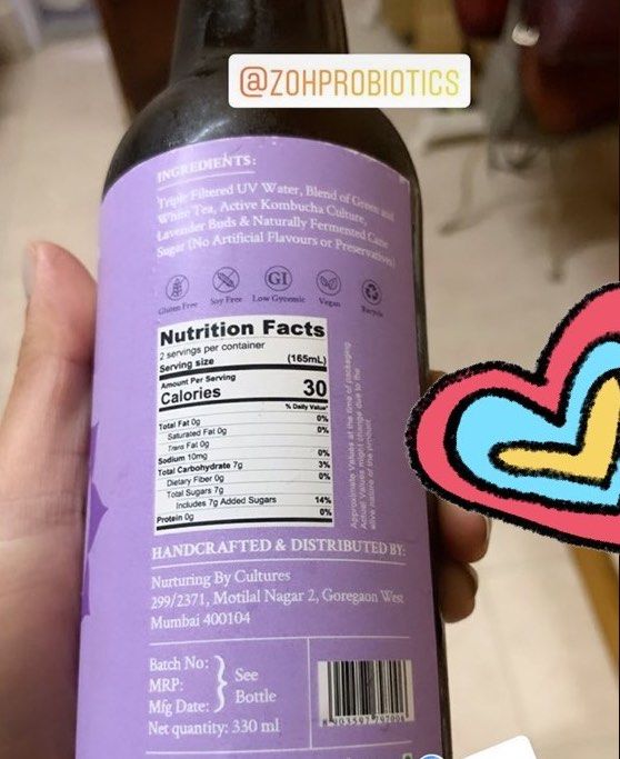 Customer photo review of Zoh Probiotics Lavender Kombucha: Sublime Floral Blend for Enhanced Gut Health