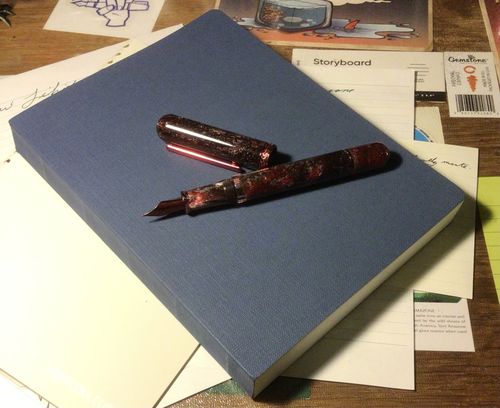 Customer photo review of 500 PAGE A5 TOMOE RIVER NOTEBOOK - LINED