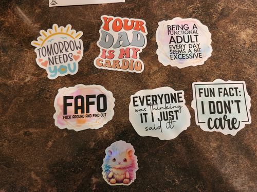 Customer photo review of STICKER CLUB | Monthly Subscription