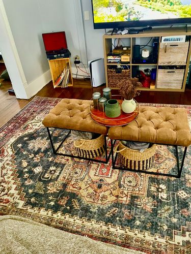 Customer photo review of Juana Machine Washable Rug