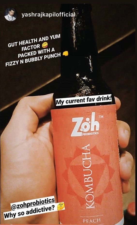 Customer photo review of Zoh Probiotics Peach Kombucha: Fruity Delight for Gut Health