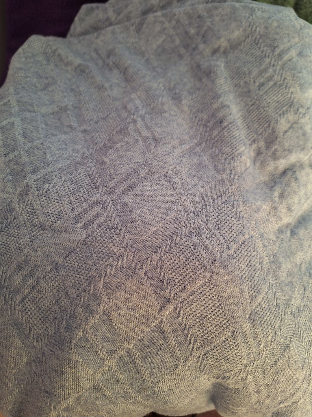 Customer photo review of Soft Melange Jacquard Knit Fabric