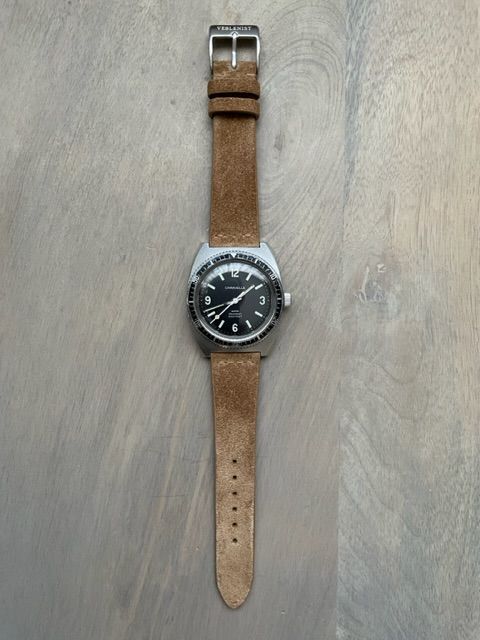 Customer photo review of Cigar Brown Suede