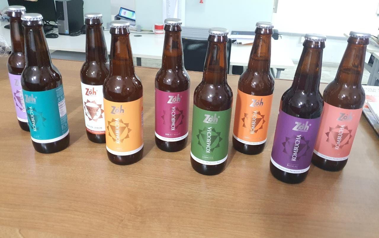 Customer photo review of Zoh Probiotics Build Your Own Box: Customizable Kombucha and Water Kefir Flavours for Gut Health