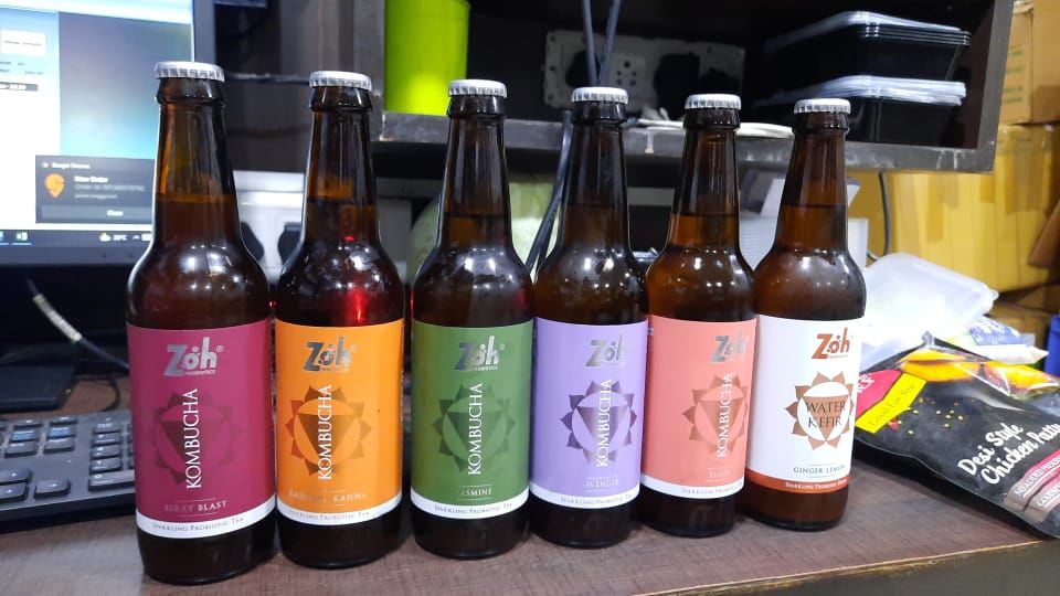 Customer photo review of Zoh Kombucha Sampler Pack - 9 Flavors for a Burst of Probiotic Goodness