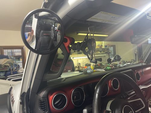 Customer photo review of Gladiator JT A-Pillar Side Mirrors with Base Mount Driver AND Passenger