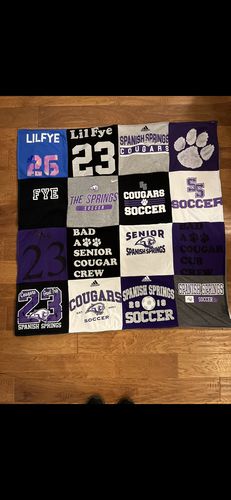 T-shirt quilt featuring spanish springs soccer by Patrick from NV