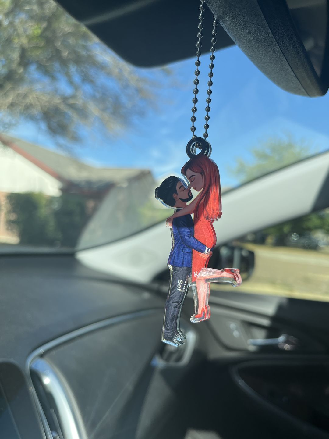 Customer photo review of Hug Couple Personalized Ornament Perfect Gift For Your Lover
