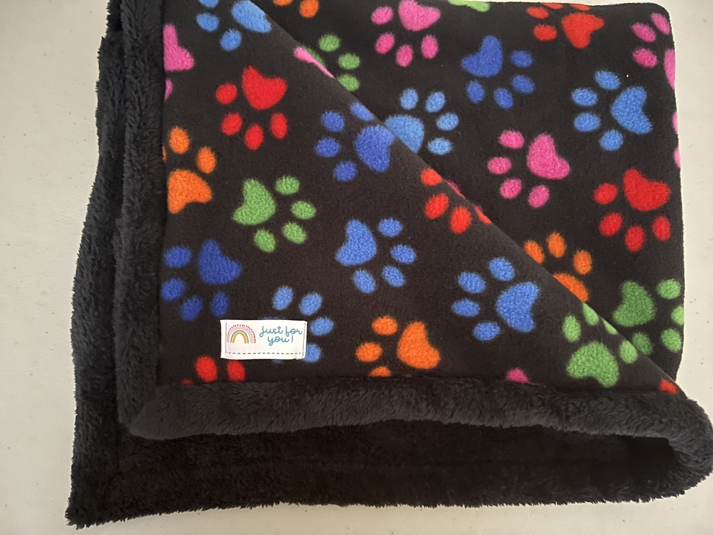 Customer photo review of Plain Cuddle Fleece Fabric