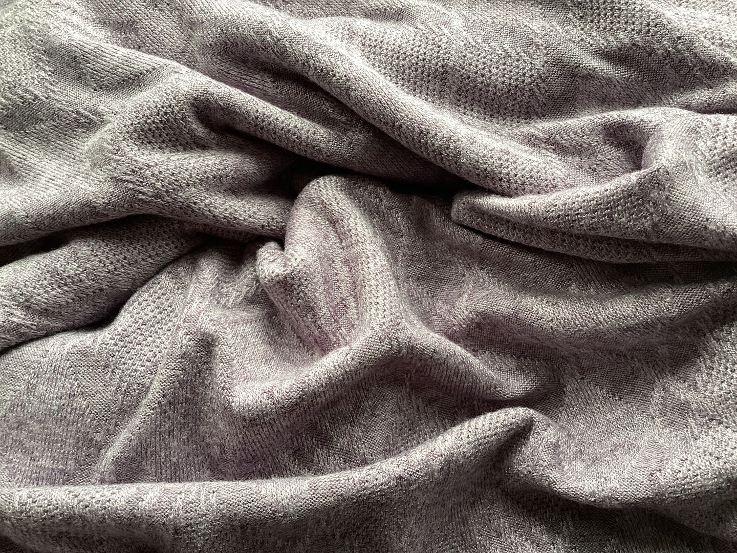 Customer photo review of Soft Melange Jacquard Knit Fabric