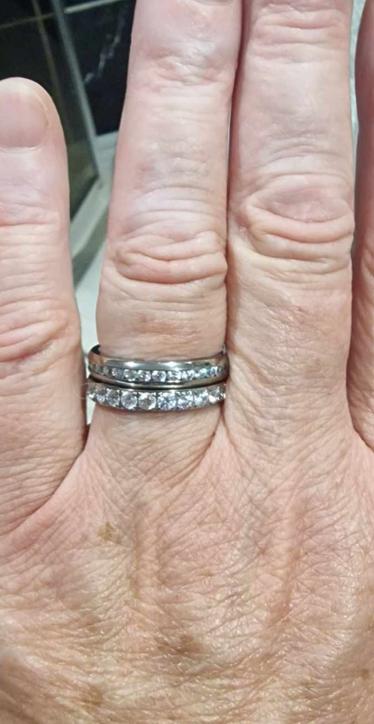 Customer photo review of Original 4mm Full Glitz Ring
