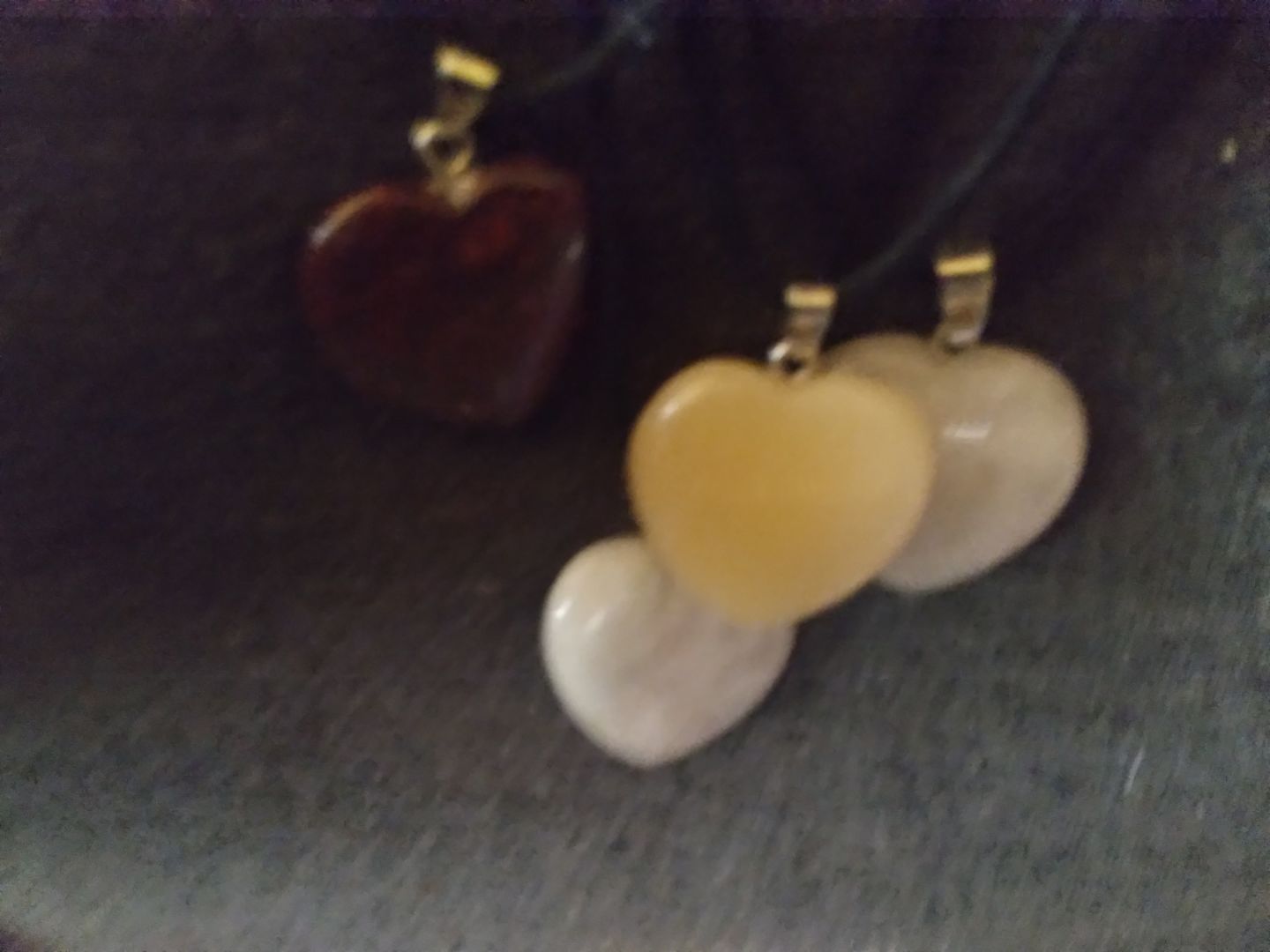 Customer photo review of Gemstone Heart Positive Energy Necklace