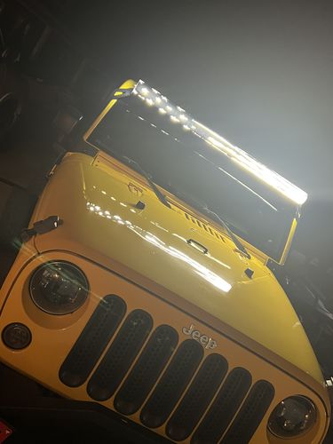 Customer photo review of Aerolidz Dual Row Smoked Light Bar Cover - 52” LED Silencer