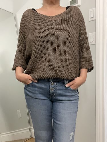Customer photo review of Meo Loose Knit Sweater (Cocoa)