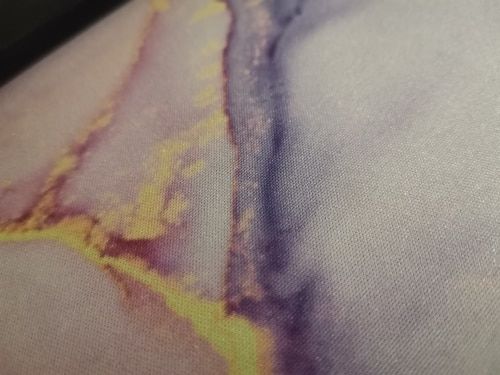 Customer photo review of Colourful Marble Keyboard and Mouse Mats - Larger