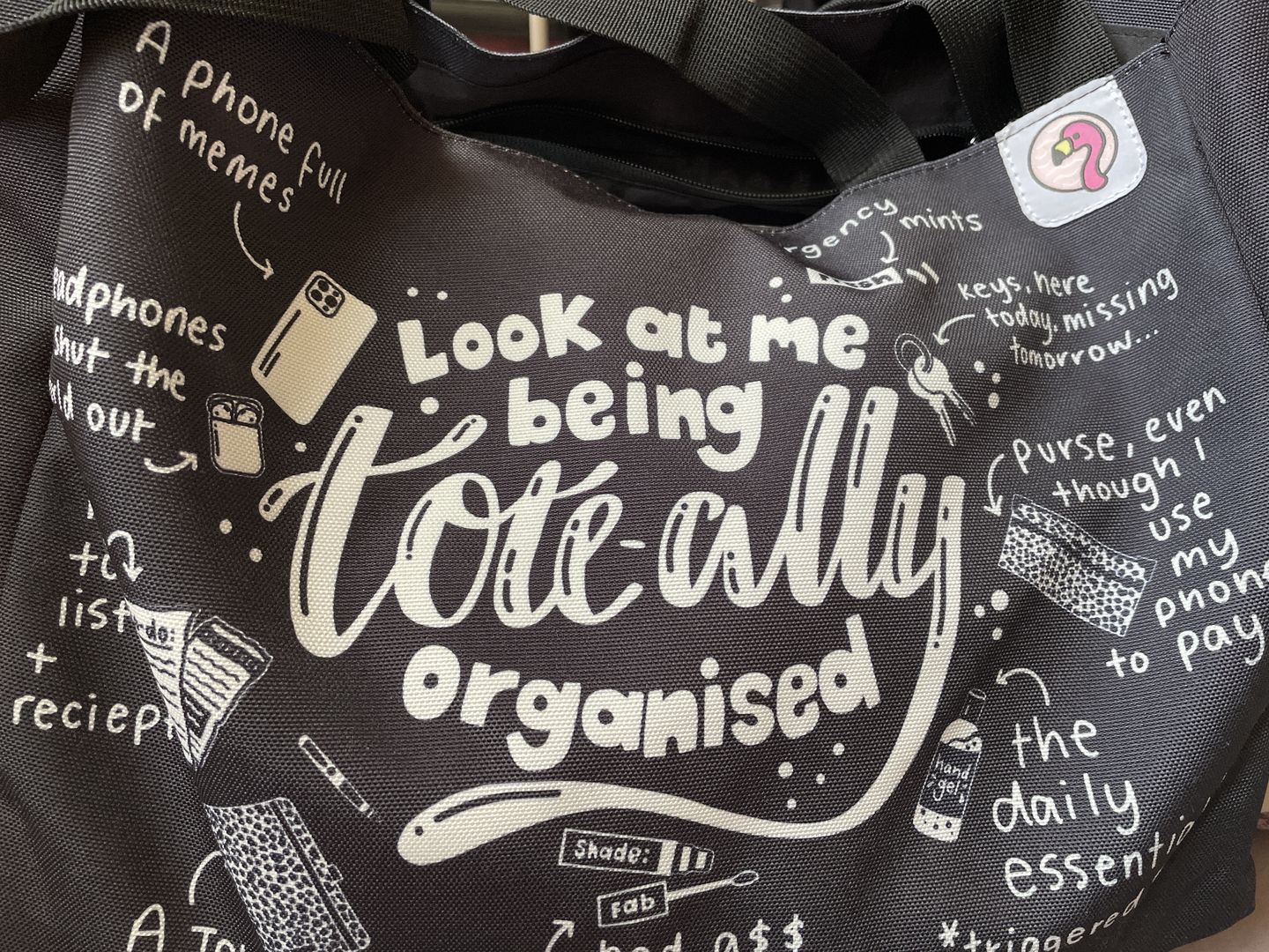 Customer photo review of Tote-ally Organised Tote Bag