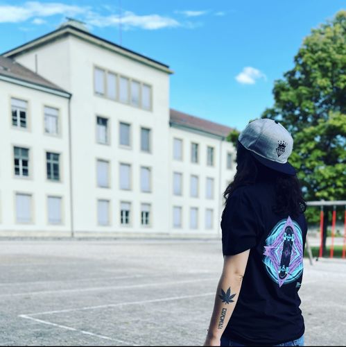 Customer photo review of Space back Eco T-shirt