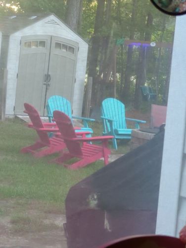 Customer photo review of QUICK SHIP - DuraWeather Poly® King Size Folding Adirondack Chair
