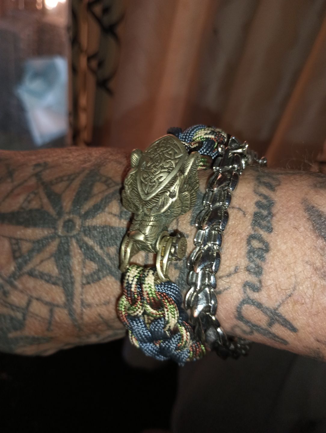Customer photo review of Vikings Bear Paracord Bracelet