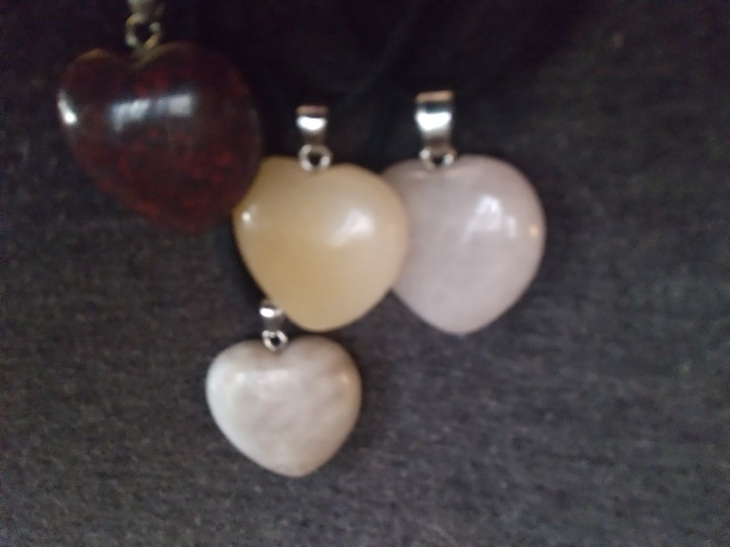 Customer photo review of Gemstone Heart Positive Energy Necklace