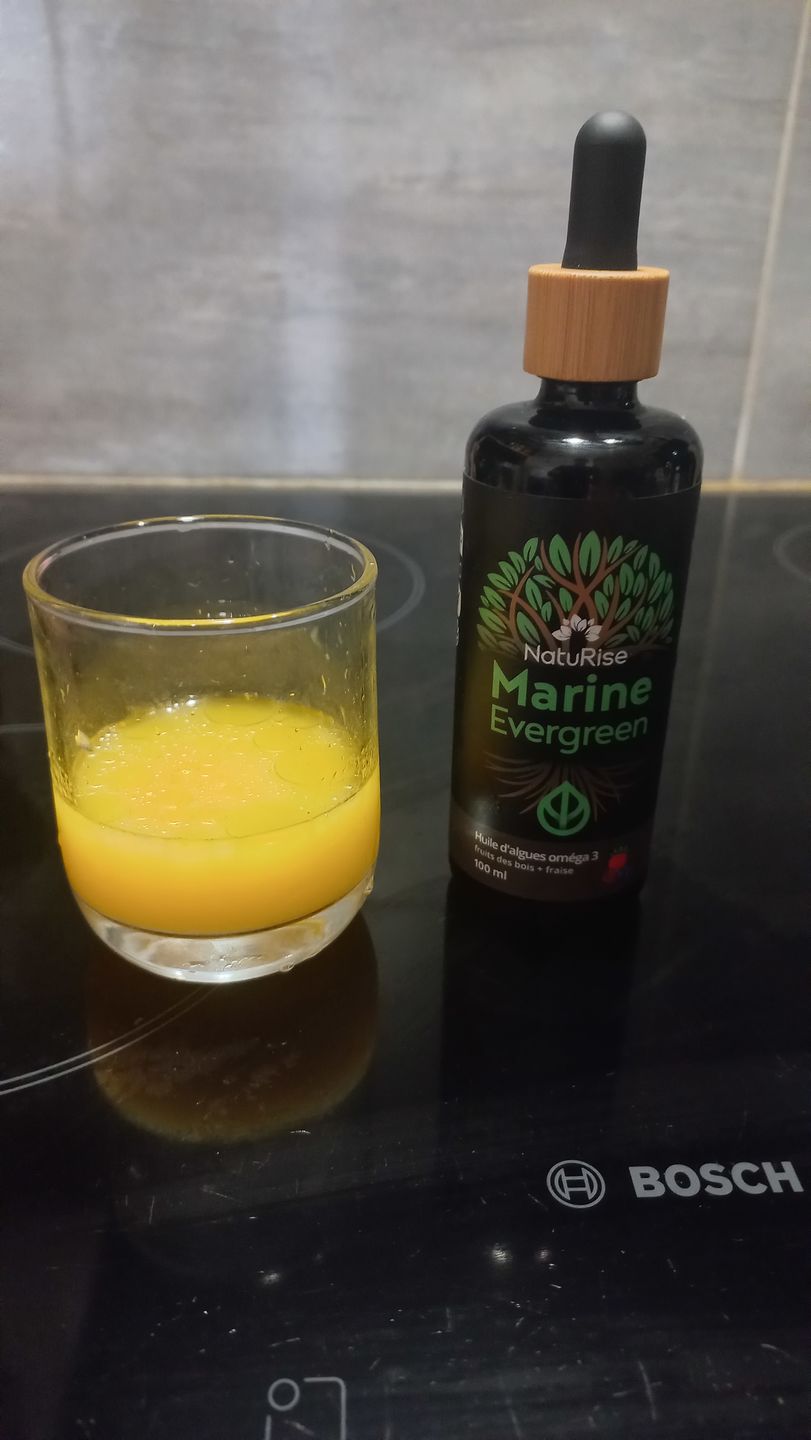 Customer photo review of Huile d'algues oméga 3 (100ml)