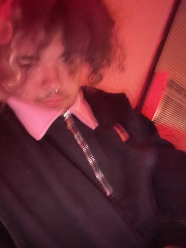 Customer photo review of Praying Rabbit Rugby Polo Sweatshirt (PINK/BLACK)