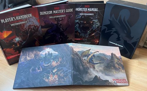 Customer photo review of D&D Core Rulebook Geschenk-Set NEUE VERSION