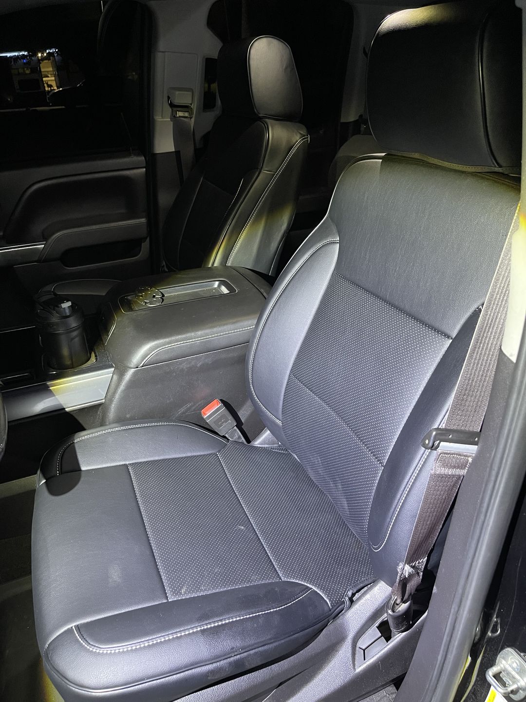 Customer photo review of 2014-18 Chevrolet Silverado Premium Custom Leather Seat Covers