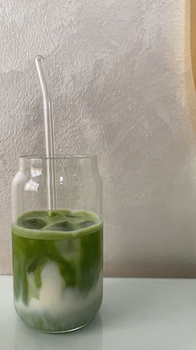 Customer photo review of Premium 1st Harvest Ceremonial Organic Matcha Can (30 g)