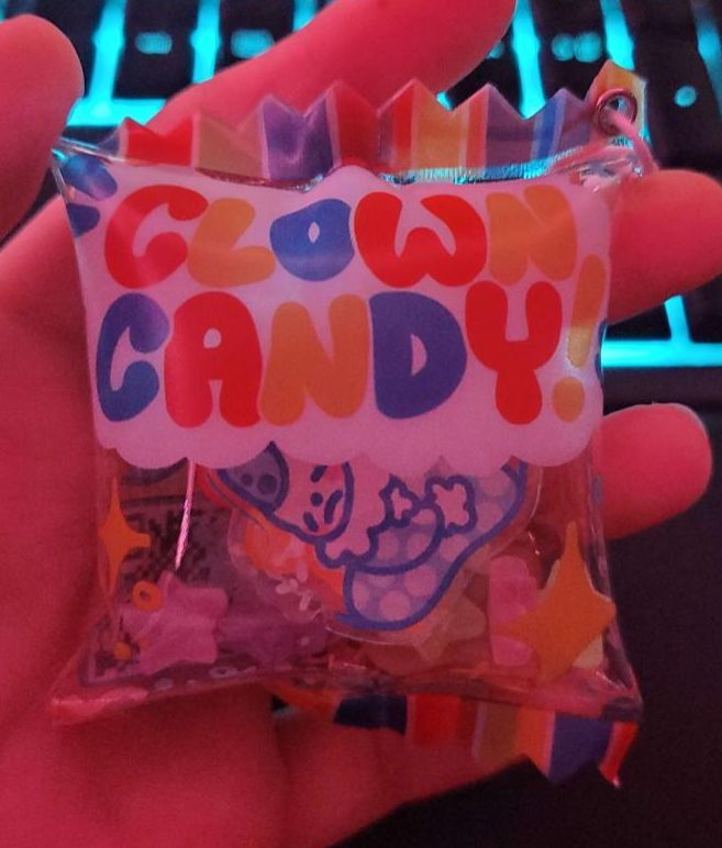 Customer photo review of Clown Candy Keychain