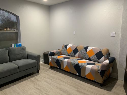 Customer photo review of L Shape Sofa Cover