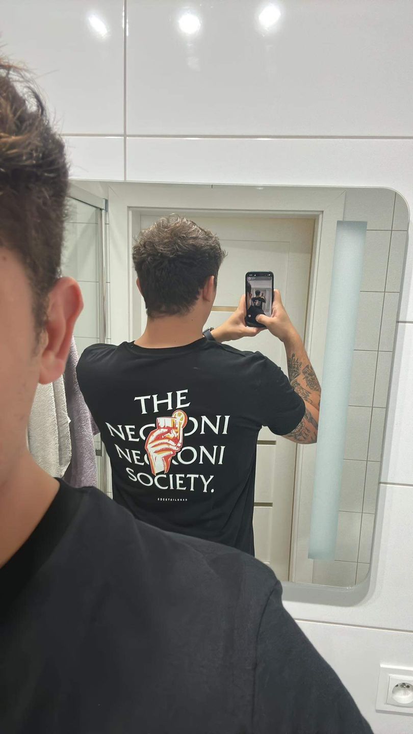 Customer photo review of Negroni Society Organic T-Shirt