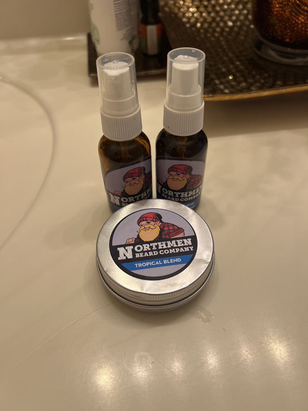 Customer photo review of Beard Care Starter Kit Tropical