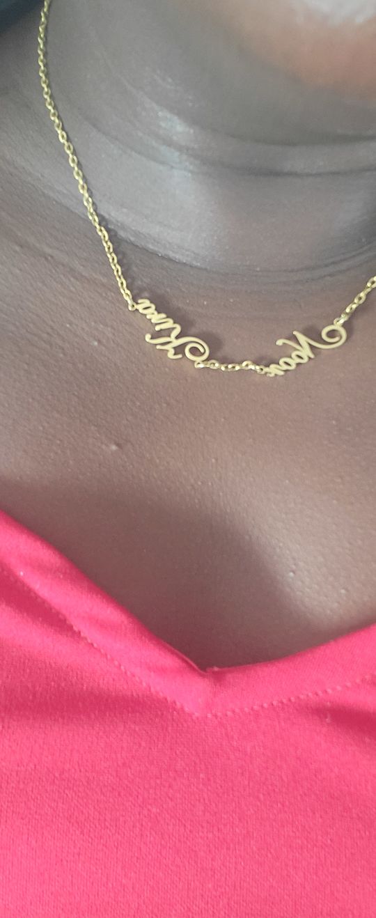 Customer photo review of Collier Plusieurs Prénoms
