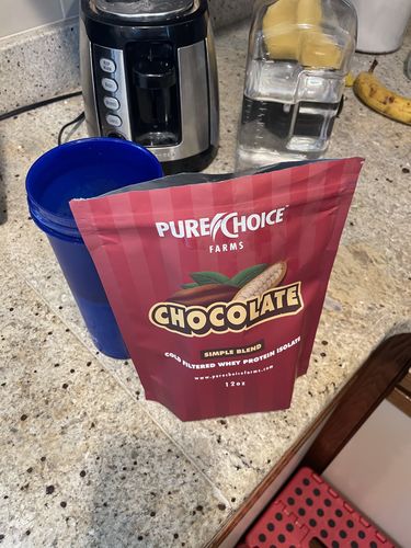 Customer photo review of Whey Protein Isolate Chocolate
