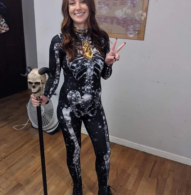 Customer photo review of Crystal Skeleton Costume