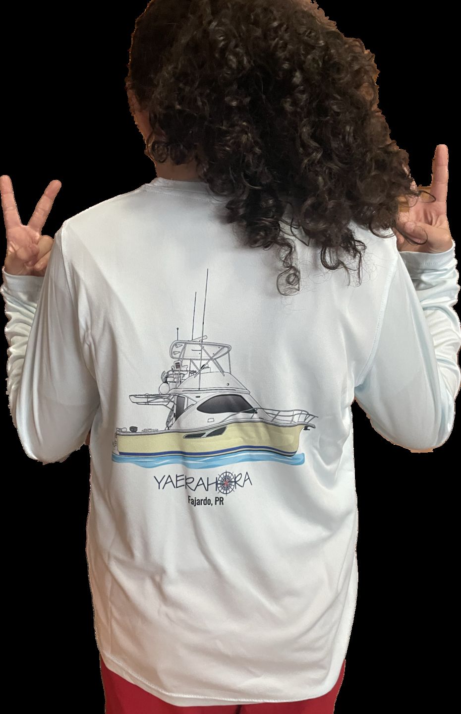 Customer photo review of Youth/Kids Dri-Fit Custom Boat Shirts