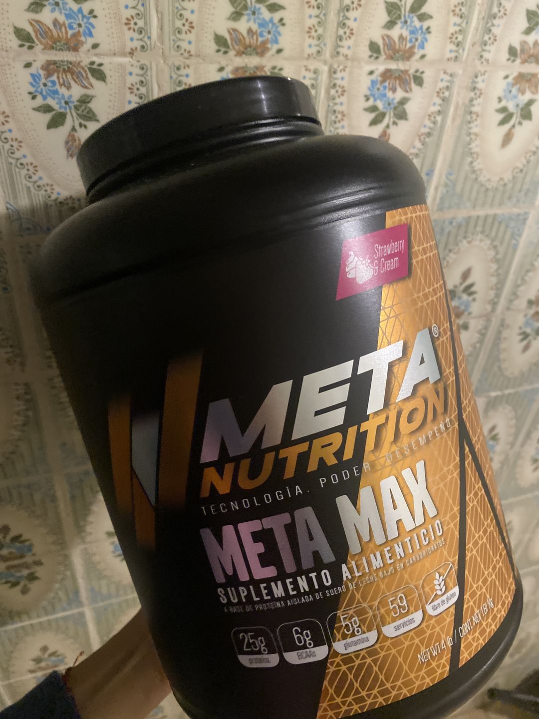 Customer photo review of Meta Max Isolate Whey Protein