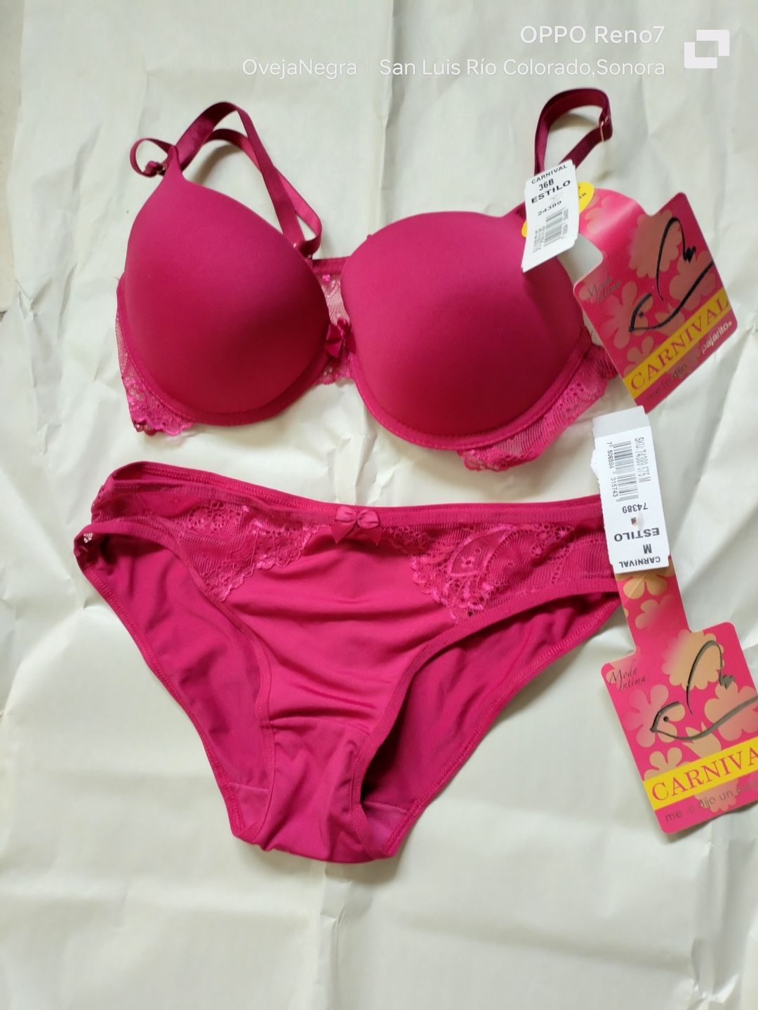 Customer photo review of Pantie coordinable con detalles de encaje 74389 Carnival