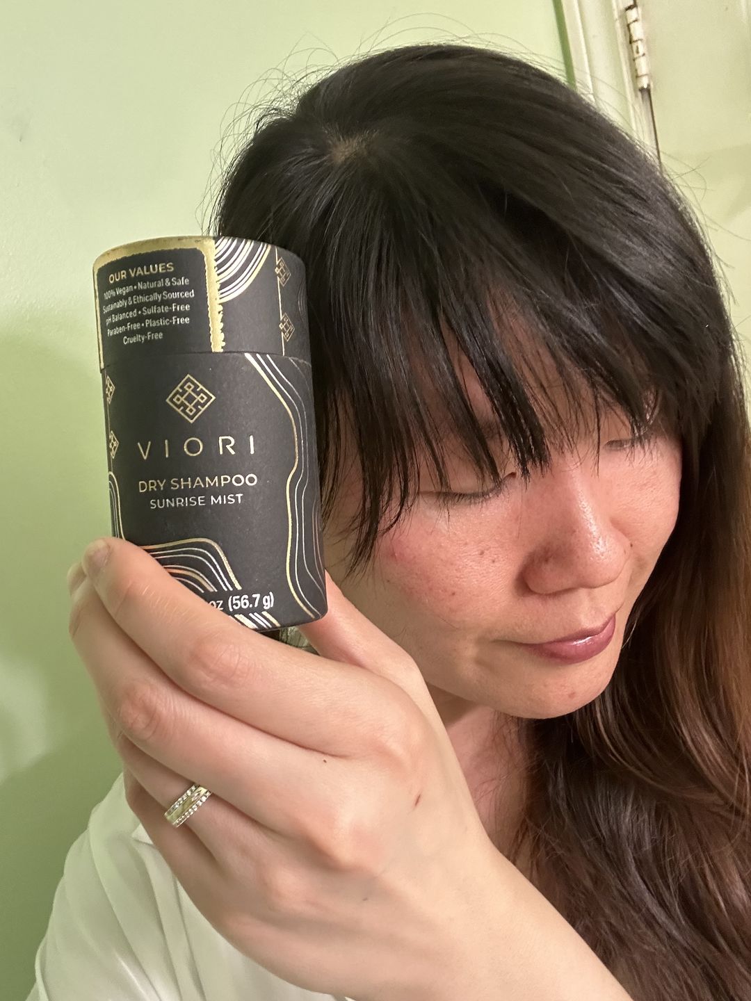 Customer photo review of Sunrise Mist Dry Shampoo