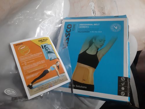 Customer photo review of Abdominal Belt (8") |Supports the Weak Abdominal Muscles to Relieve Pain (Beige)