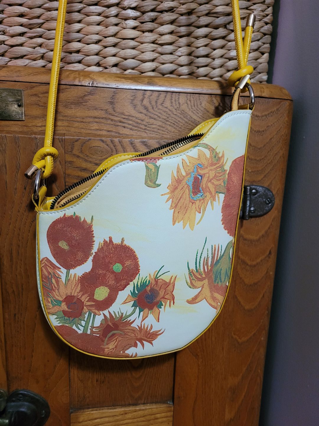 Customer photo review of Van Gogh sunflowers Saddle Bag