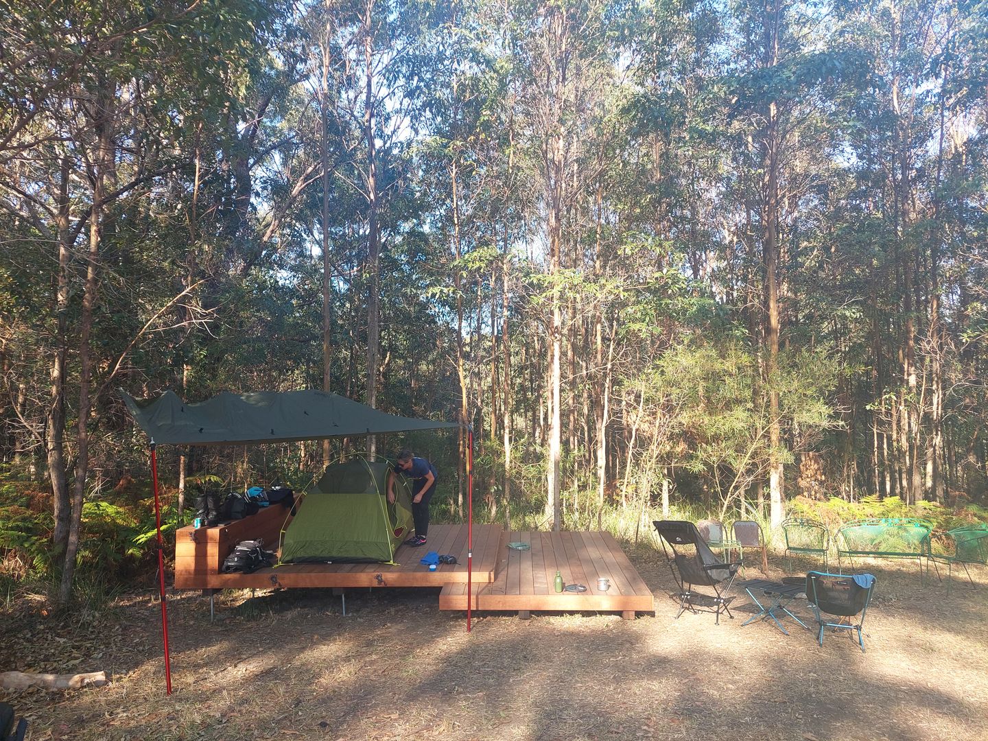Customer photo review of 3m x 3m Lightweight Tarp
