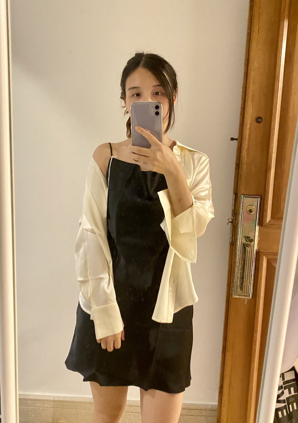 Customer photo review of SILKINC Wide Collar Silk Shirt (Spirit Shirt)