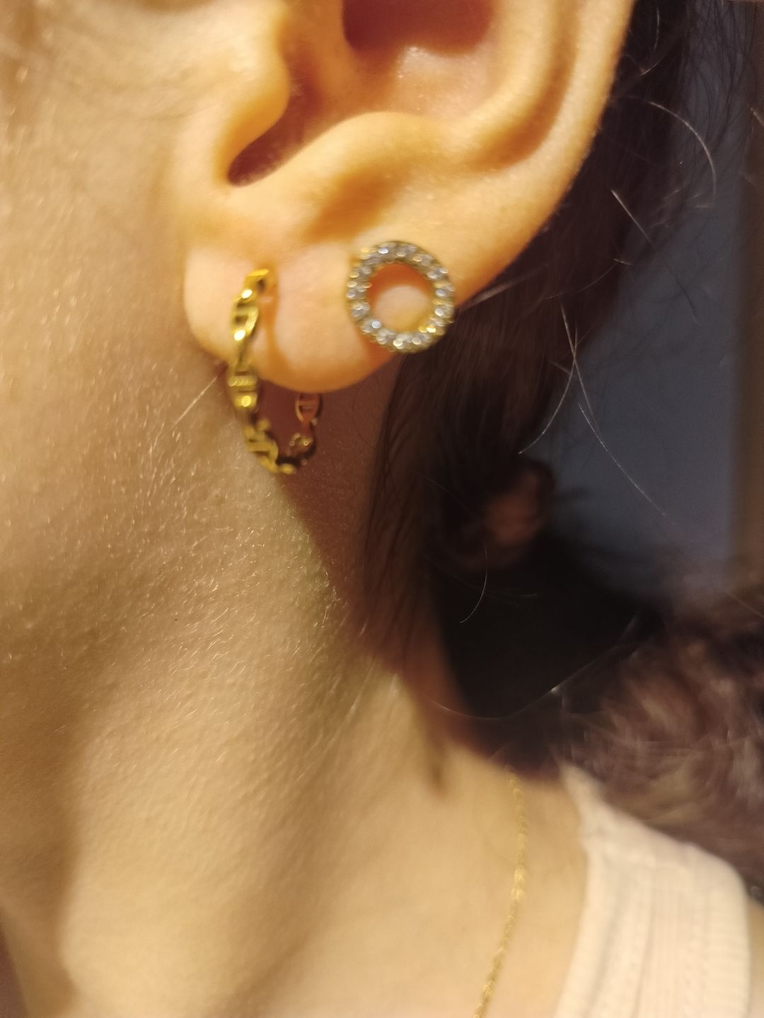 Customer photo review of Prestige Creolen | 18K vergoldet