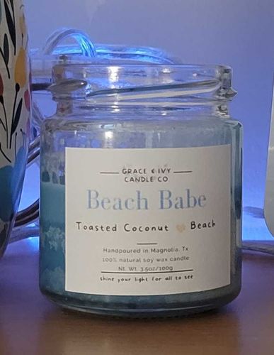 Customer photo review of Soy Candle: Beach Babe