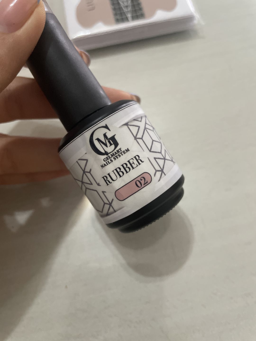Customer photo review of Rubber Base Color #2 GELMART
