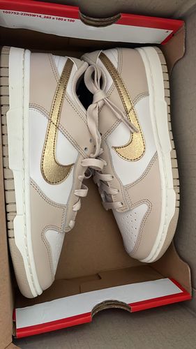Customer photo review of Nike Dunk Low 'Gold Swoosh' Women's