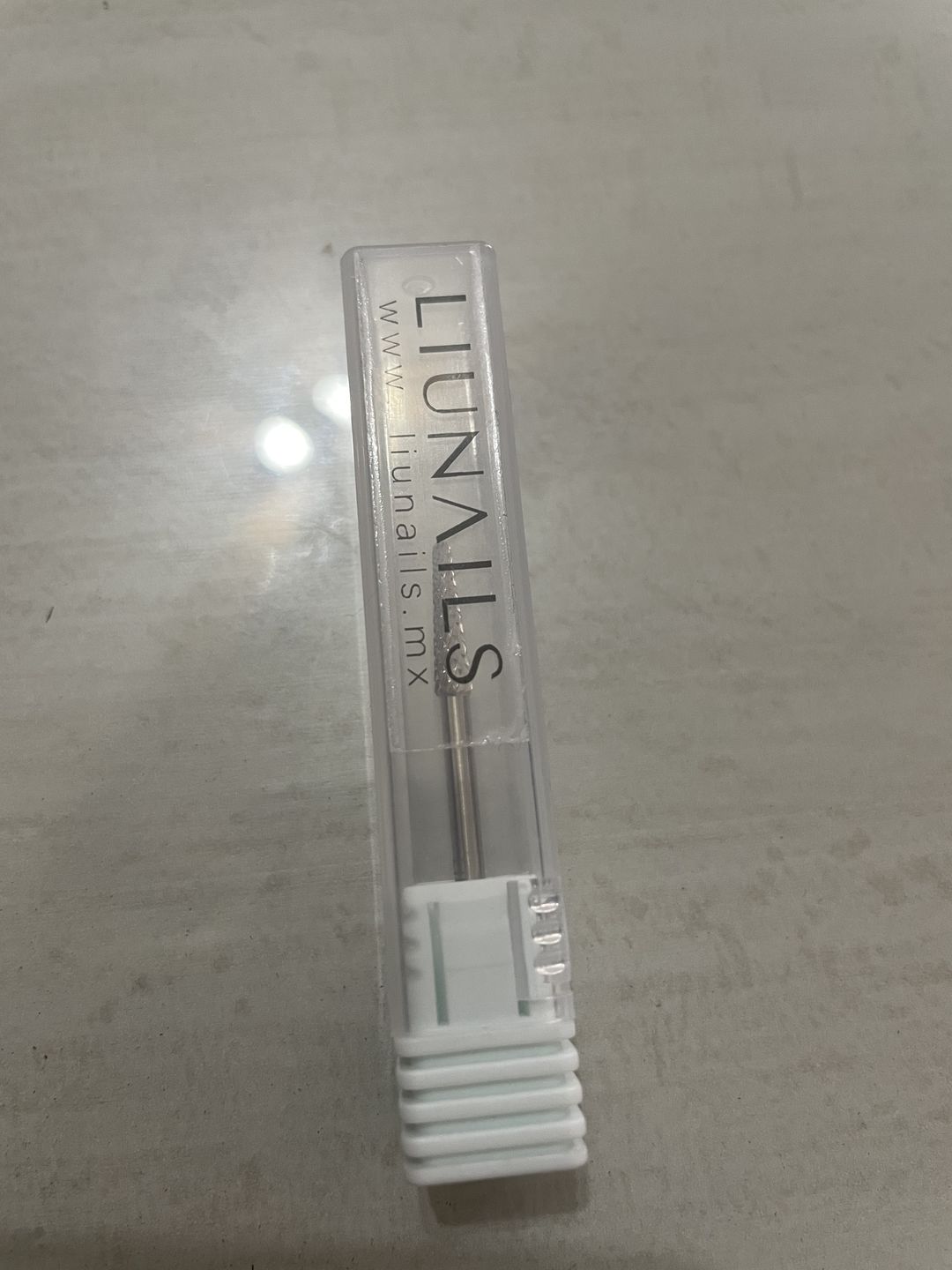 Customer photo review of Punta de CARBURO delgado, azul, diámetro 3.1 mm, superficie de trabajo 12.7 mm LIUNAILS